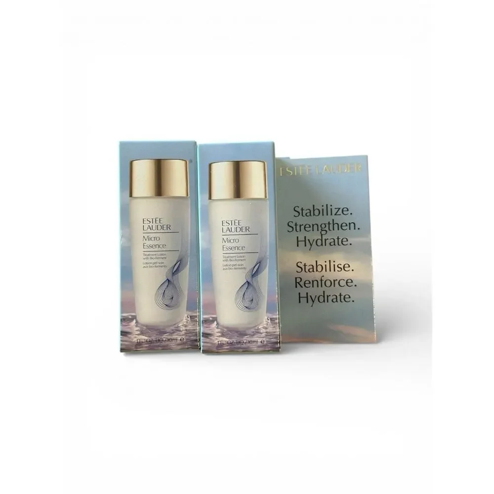 ESTEE LAUDER ~ 2x MICRO ESSENCE TREATMENT LOTION ~ 1 OZ - Picture 1 of 4